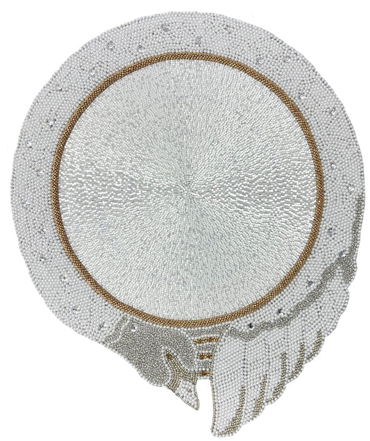 The Swan Lake Beaded placemat, Set of 2