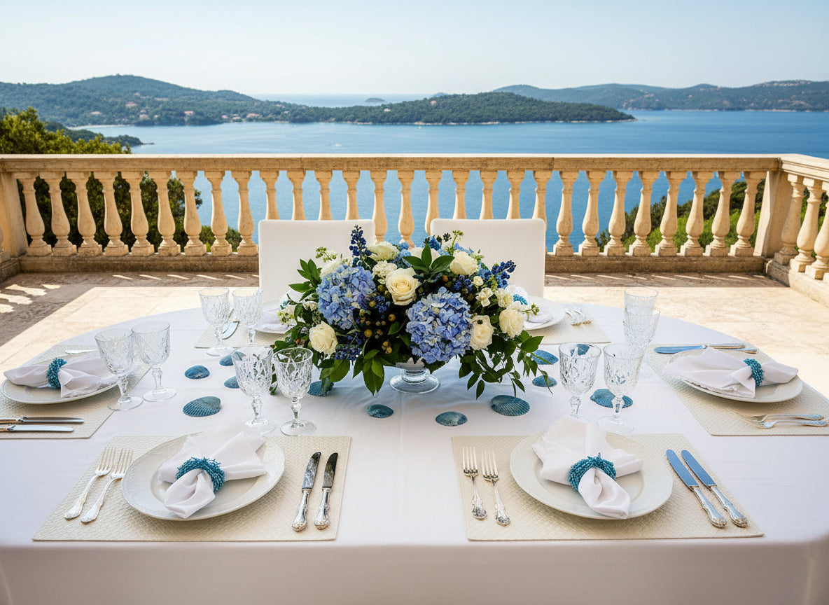 Basket Weave Rectangle Placemat in Ivory, Set of 4