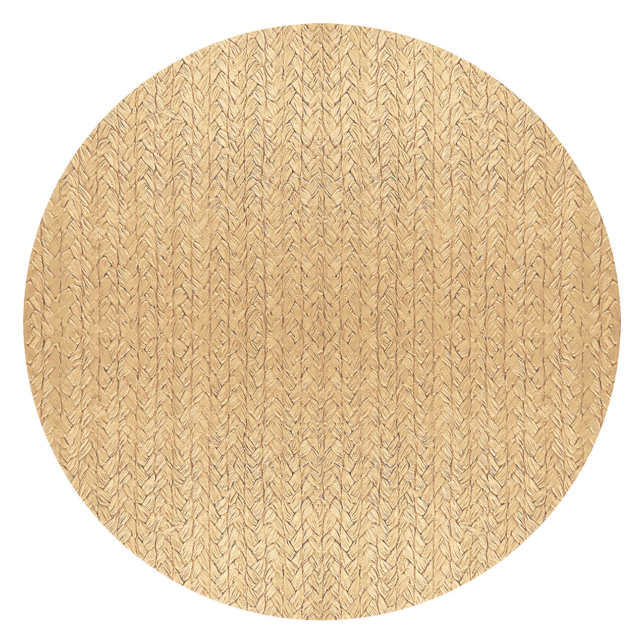 Wheat Round Placemat in Natural, Set of 4
