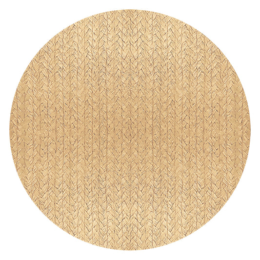 Wheat Round Placemat in Natural, Set of 4