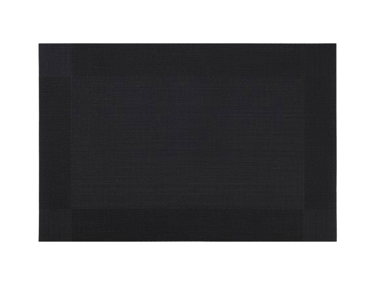Black Rectangle Placemat, Set of 4