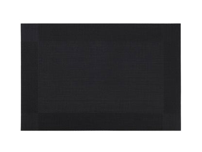 Black Rectangle Placemat, Set of 4