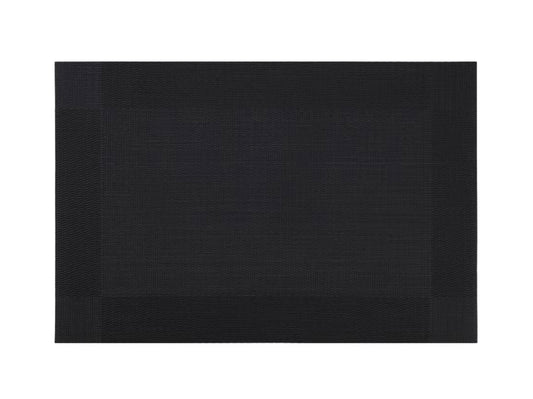 Black Rectangle Placemat, Set of 4