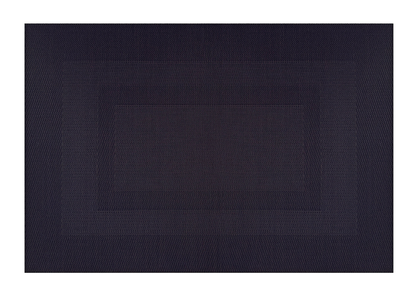 Black Border Pattern Rectangle Placemat, Set of 4