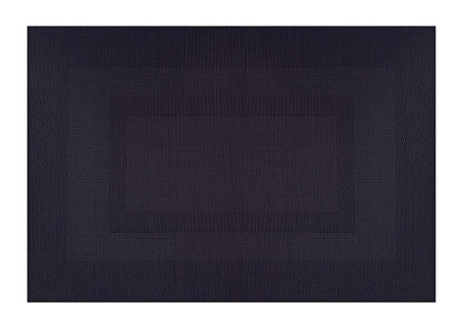 Black Border Pattern Rectangle Placemat, Set of 4