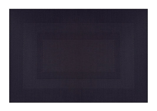 Black Border Pattern Rectangle Placemat, Set of 4