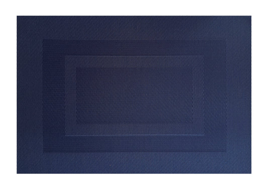 Dark Blue Border pattern Rectangle Placemat, Set of 4