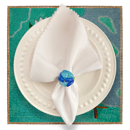 Tulips Beaded Placemat , Set of 2