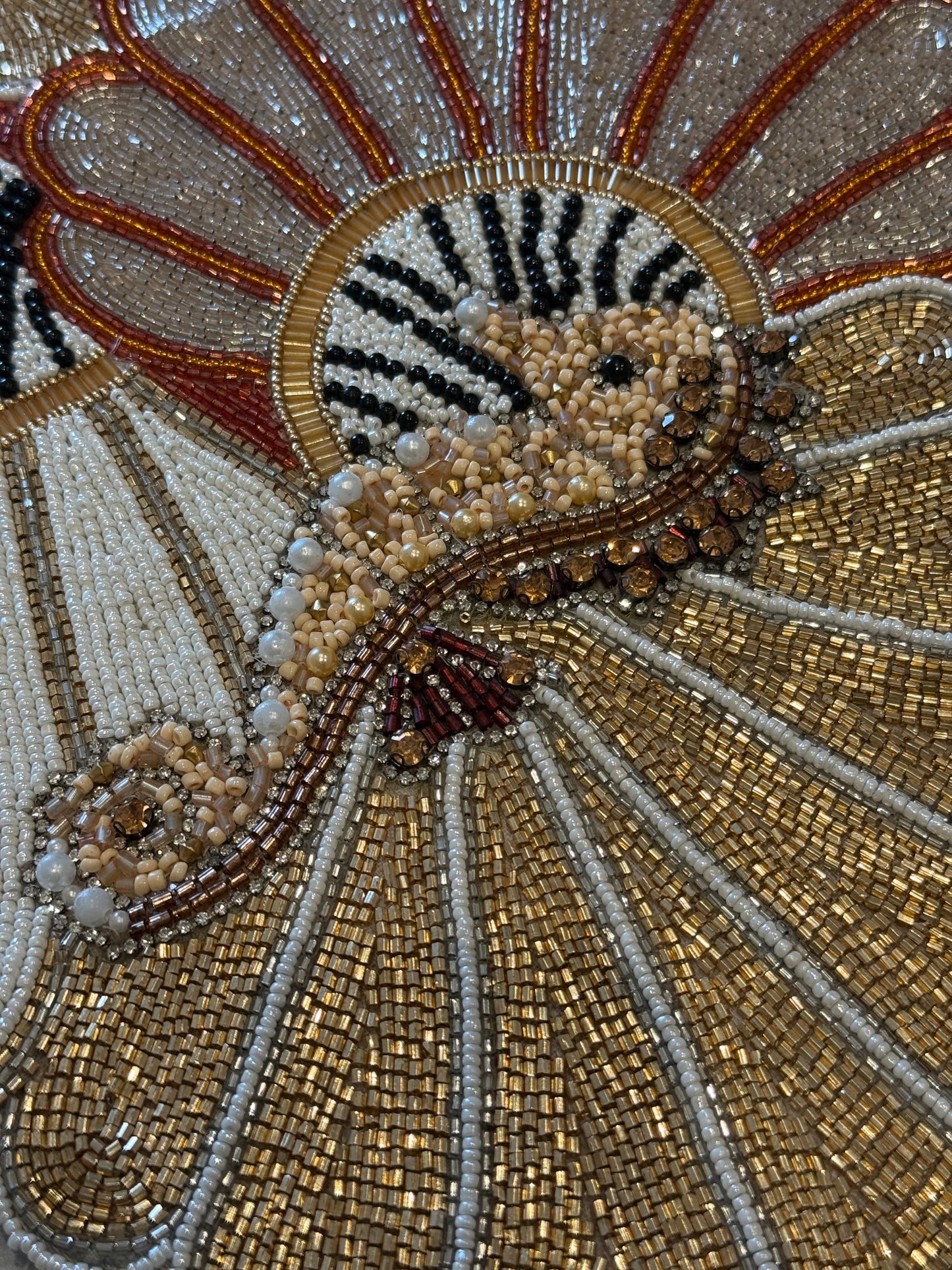 Seahorses Beaded Runner , Set of 1