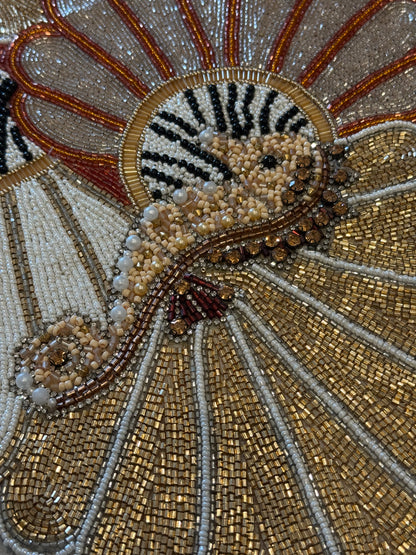 Seahorses Beaded Runner , Set of 1
