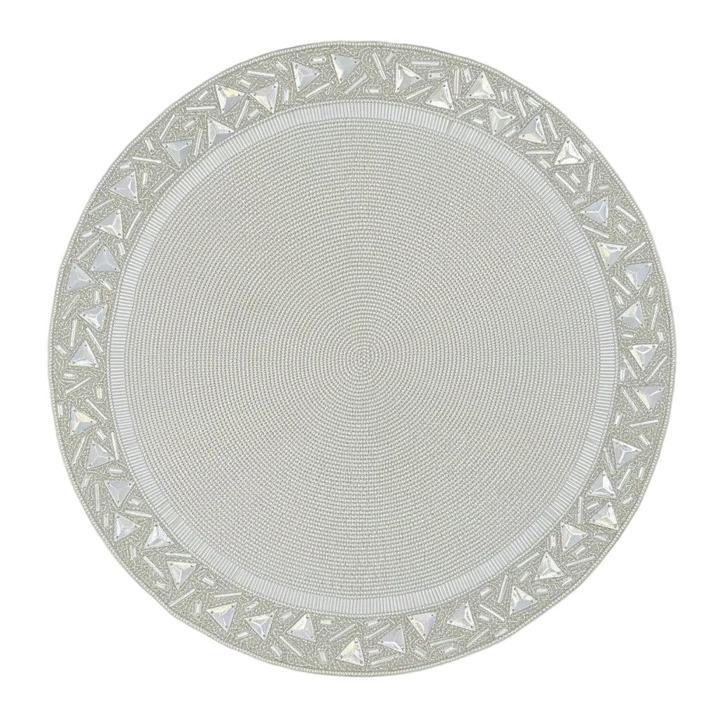 The Chandelier Beaded placemat, Set of 2