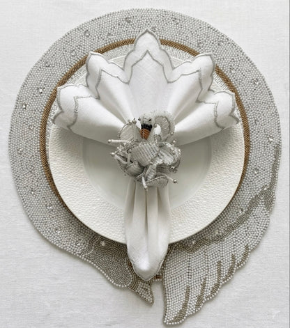 The Swan Lake Beaded placemat, 1 piece