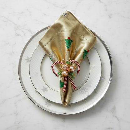 The Candy Cane Napkin Ring, Set of 4