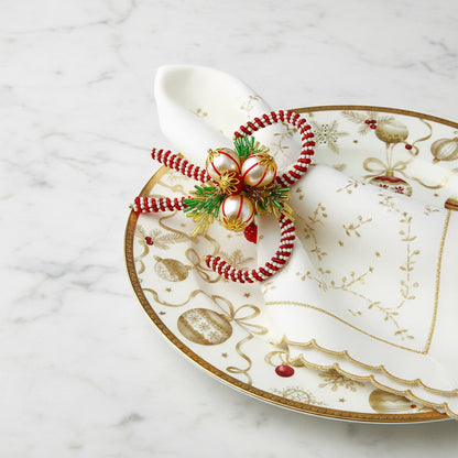 The Candy Cane Napkin Ring, Set of 4