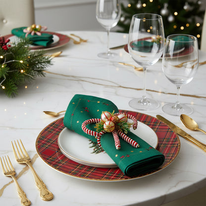 The Candy Cane Napkin Ring, Set of 4