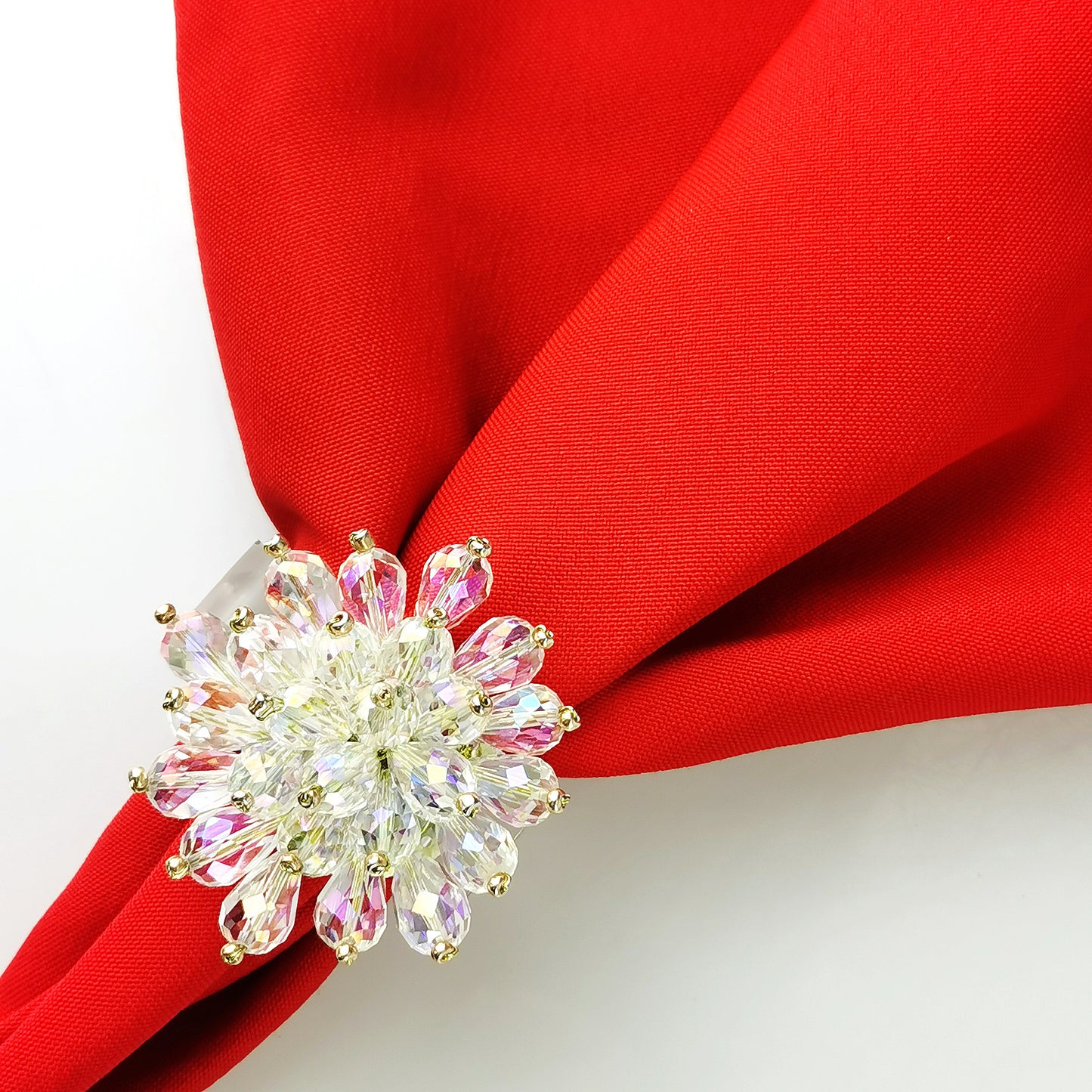 The Crystal Chandelier Napkin Ring, Set of 4