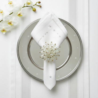 The Crystal Chandelier Napkin Ring, Set of 4