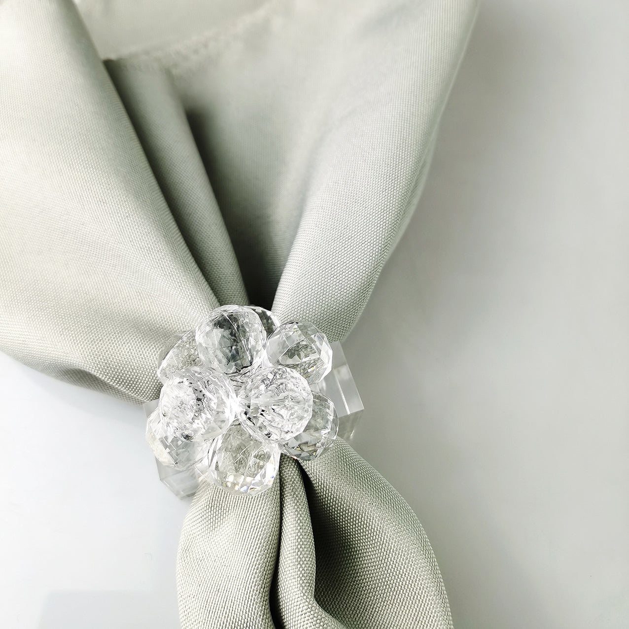 Crystal Ball Napkin ring, Set of 4