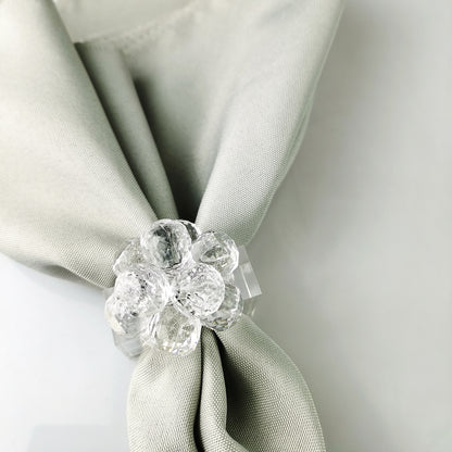 Crystal Ball Napkin ring, Set of 4