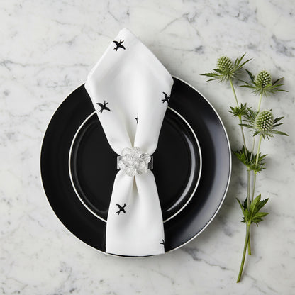 Crystal Ball Napkin ring, Set of 4