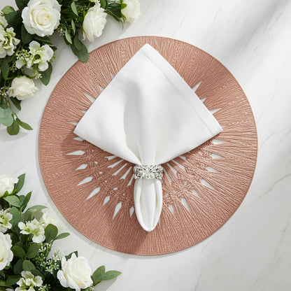 Wish Round Placemat in Rose Gold, Set of 4