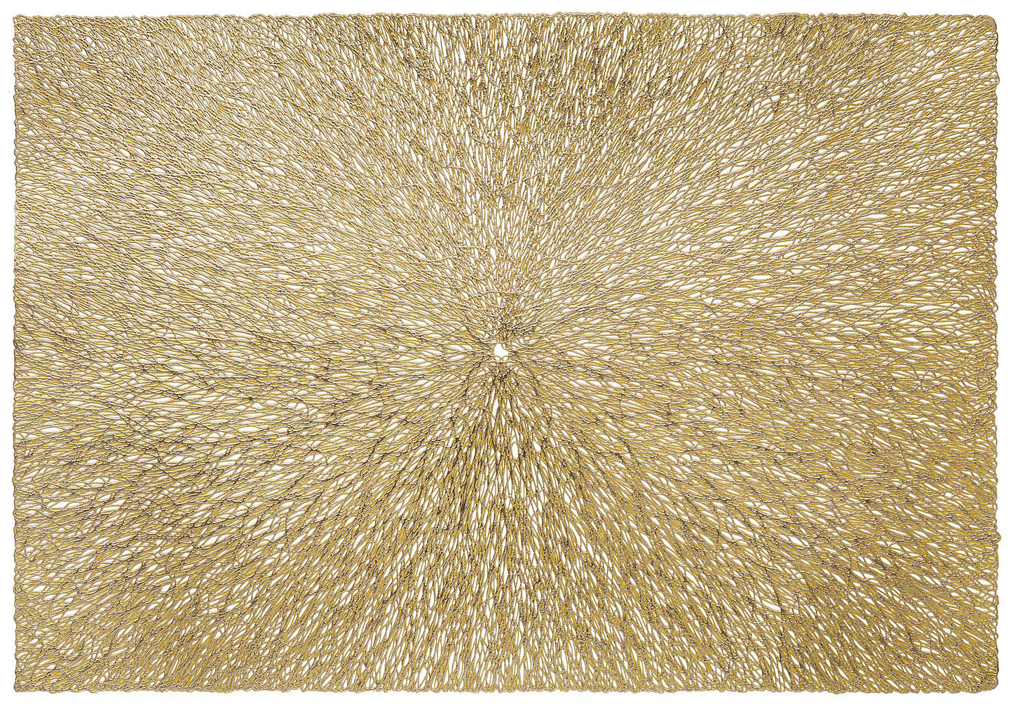 Sunburst Rectangle Placemat in Gold, Set of 4