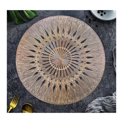 Wish Round Placemat in Rose Gold, Set of 4