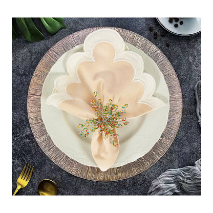 Wish Round Placemat in Rose Gold, Set of 4