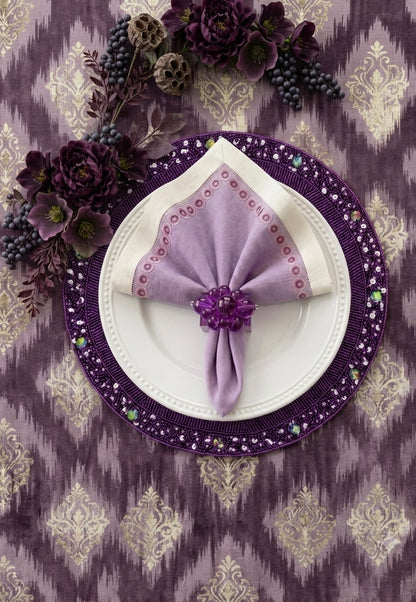 The Bordeaux Beaded placemat, 1 piece