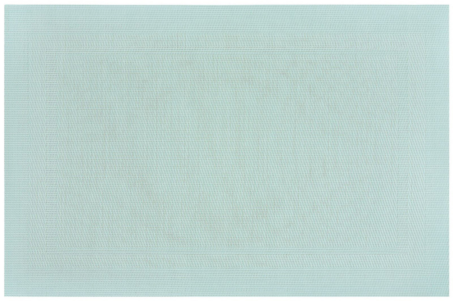 Velvet Feel Rectangle Woven Placemat in Seamoss Blue, Set of 4