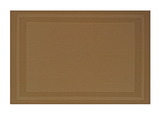 Dark Beige Framed Rectangle Placemat, Set of 4