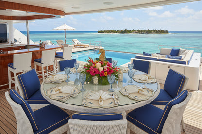 Embroidered Seahorse placemat, Set of 4