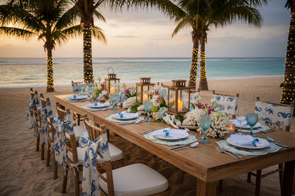 Embroidered Seahorse placemat, Set of 4