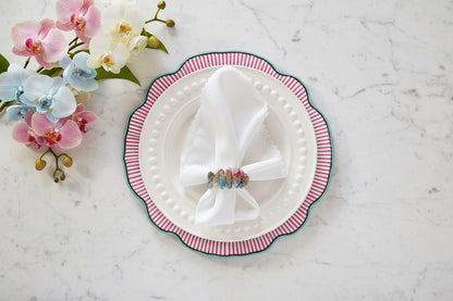 Embroidered Paris placemat, Set of 4