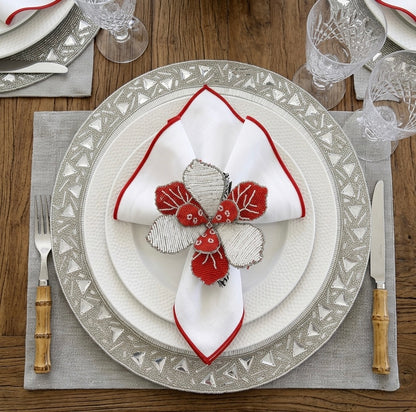 The Chandelier Beaded placemat, Set of 2