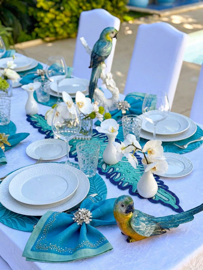 Tropical Paradise Beaded Runner , Set of 1