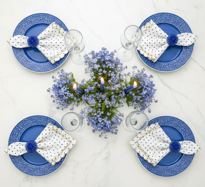 The Forget-Me-Not Napkin Ring, Set of 4
