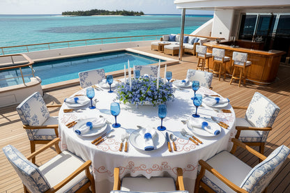 The Forget-Me-Not Napkin Ring, Set of 4