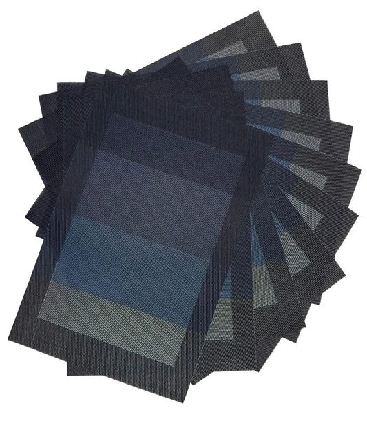 Blue tones gradient placemat. X 12