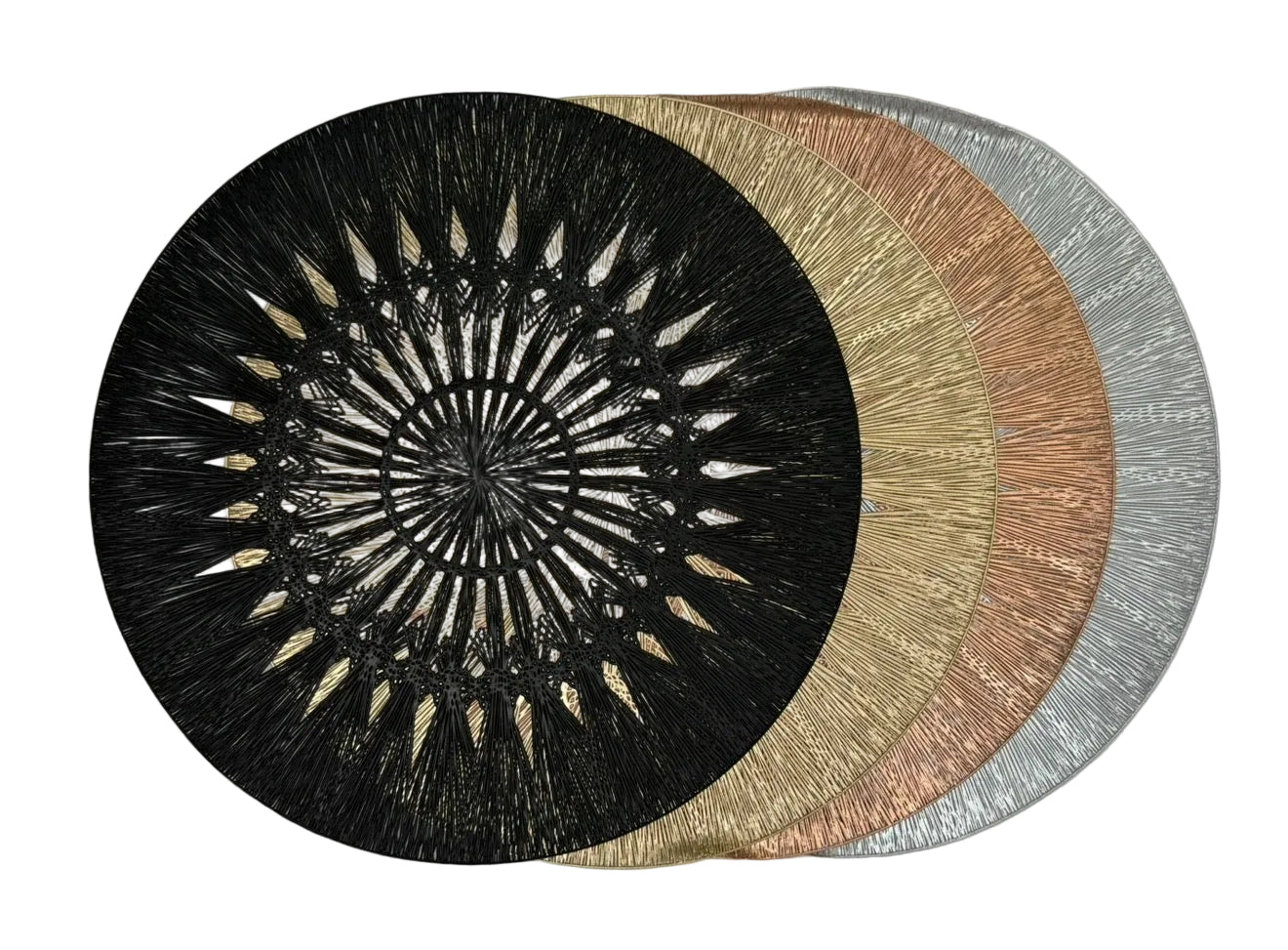 Sample Wish placemats in four metallic colours x4