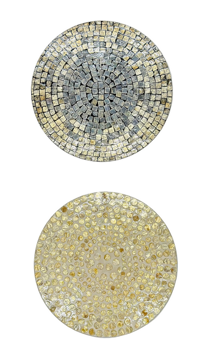Mother of Pearl set of two placemats x2
