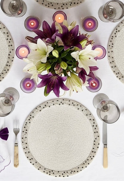 St Tropez Beaded Placemat , Set of 2
