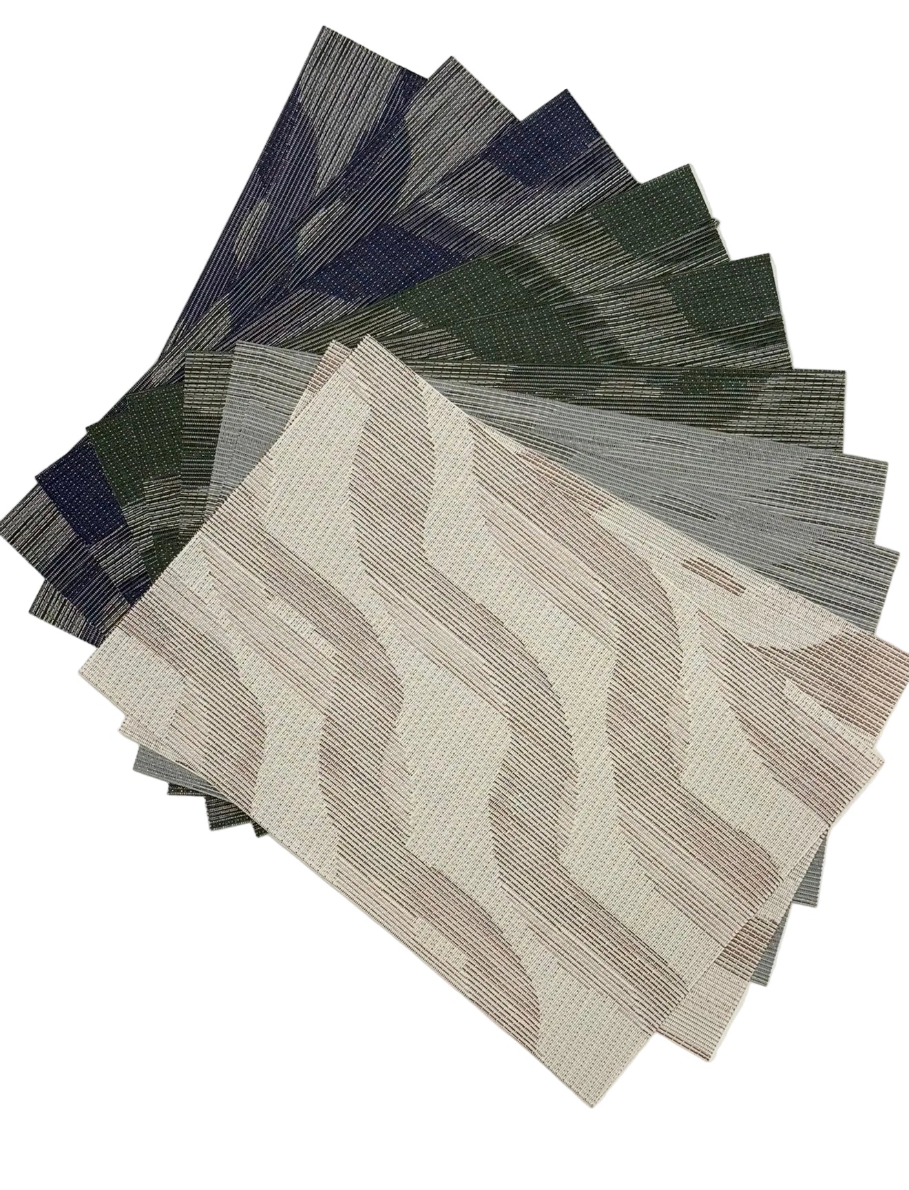 Wave pattern rectangle placemats. X 10