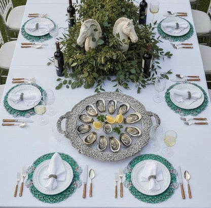 Horse Play Beaded placemat, Set of 2