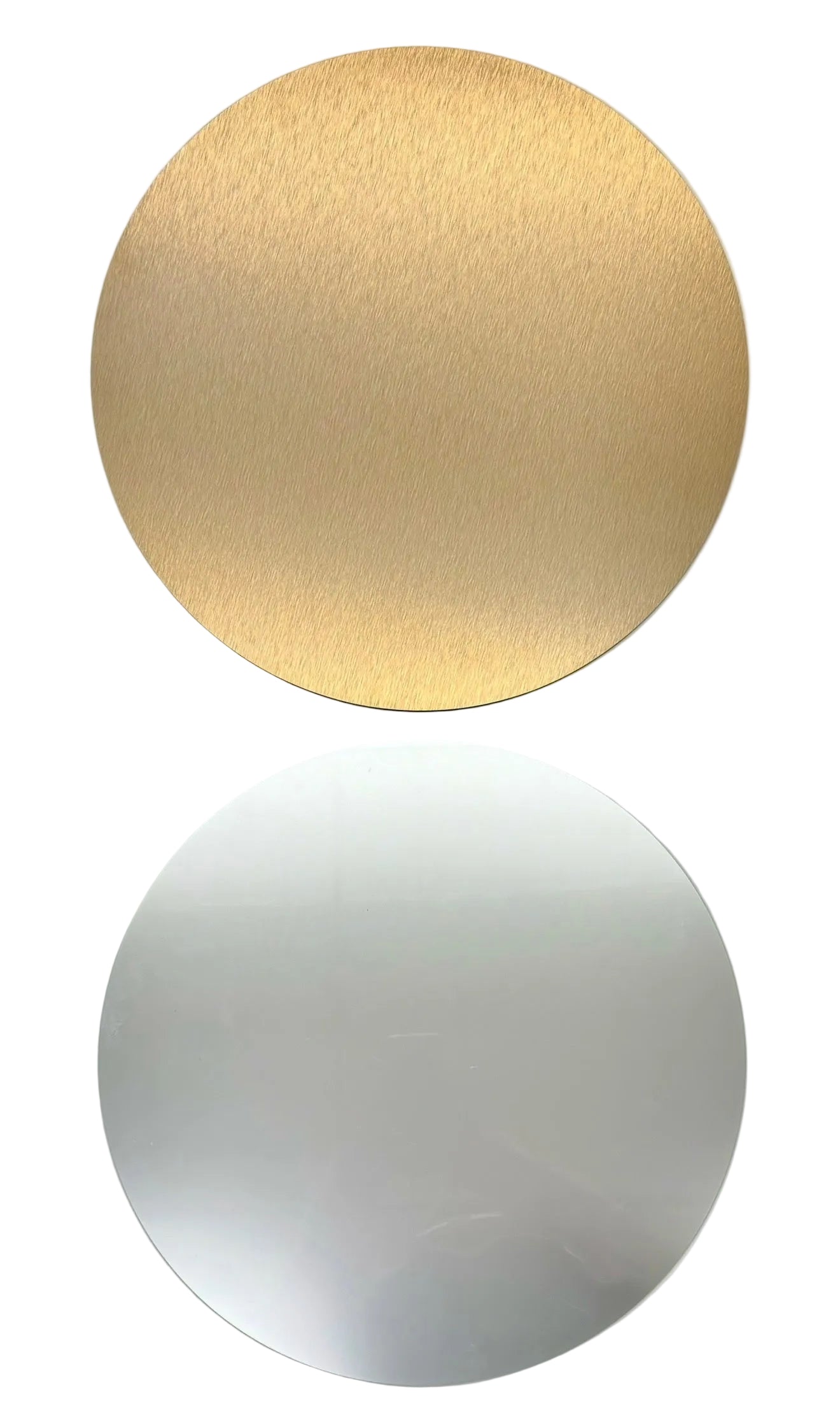 Acrylic round placemats x 2