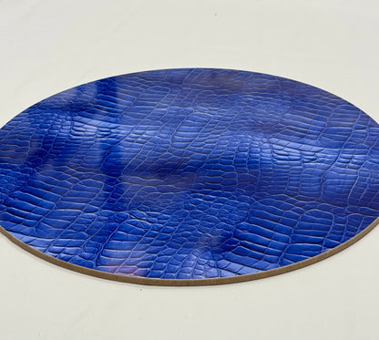 Set of Four printed Crocodile effect patterns on various colours. X 4