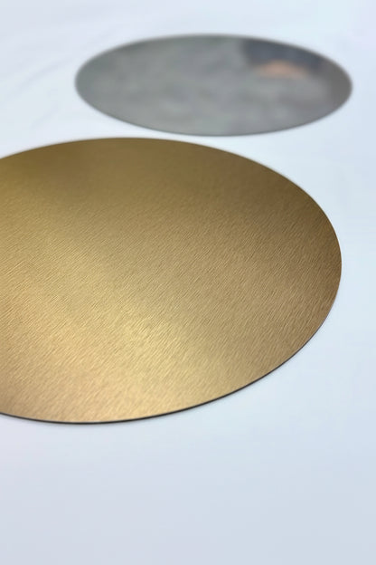Acrylic round placemats x 2