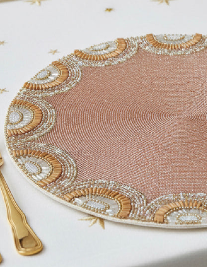 Sample Sunblush Beaded Placemat x 1