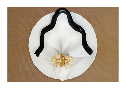 Gold Rectangle Placemat, Set of 4