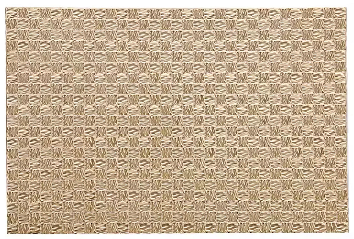 All Squared Rectangle Placemat in Gold, Set of 4